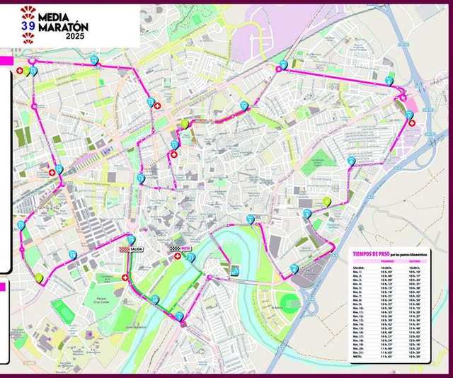 Plano oficial del recorrido de 2025